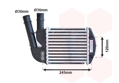 VAN WEZEL Kompressoriõhu radiaator 17004340